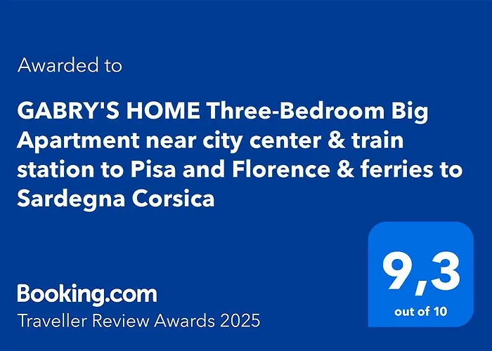 Gabry\'S Home Three-Bedroom Big Apartment Near City Center & Train Station To Pisa And Florence & Ferries To Sardegna Corsica