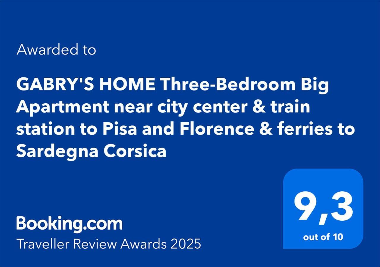 Gabry's Three-bedroom Big Near Center & Train Station To Pisa And Florence & Ferries To Sardegna Corsica *